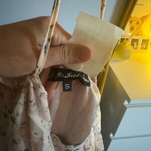 For love and lemons floral high low halter mini dress